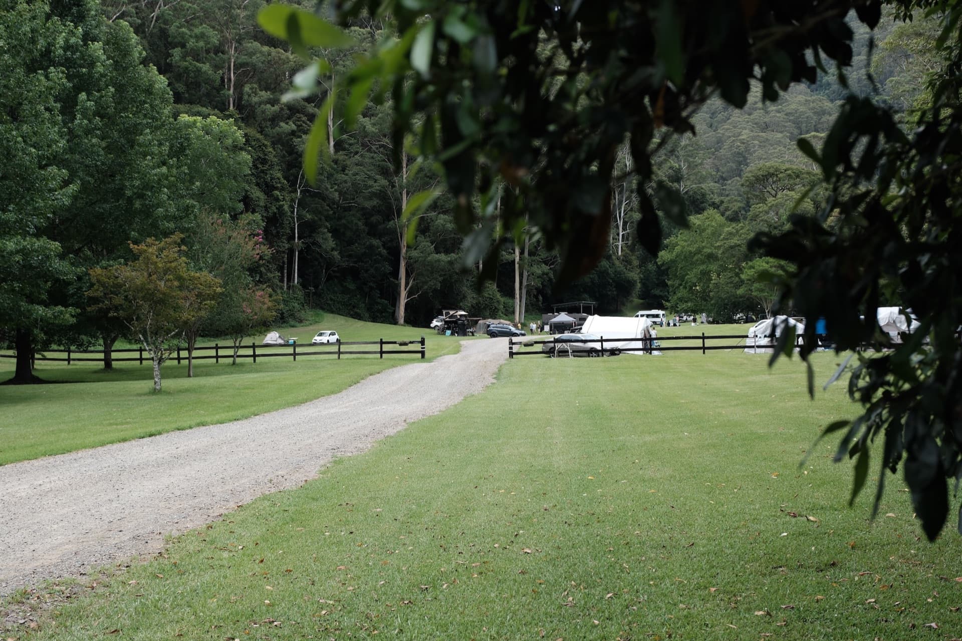 Entry to the camping area